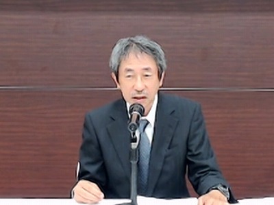 閉会あいさつをする京都府生活協同組合連合会・西島秀向会長理事